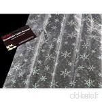 Superbe flocon de neige argenté Chemin de Table 54 "x 17.5" Pour congelés thème Parties - B00LGWSFJ4